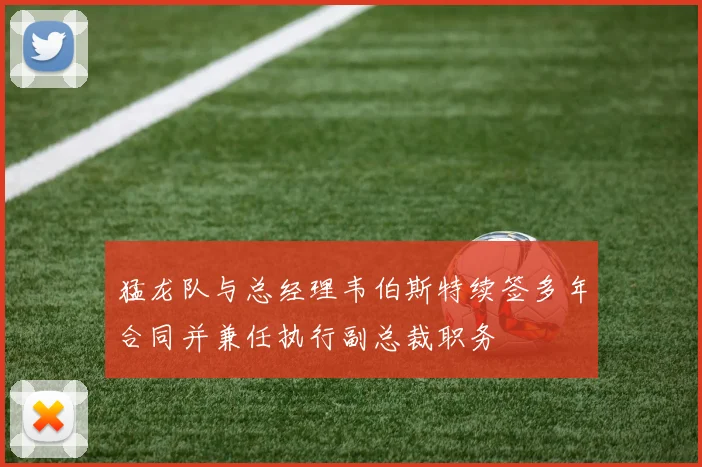猛龙队与总经理韦伯斯特续签多年合同并兼任执行副总裁职务
